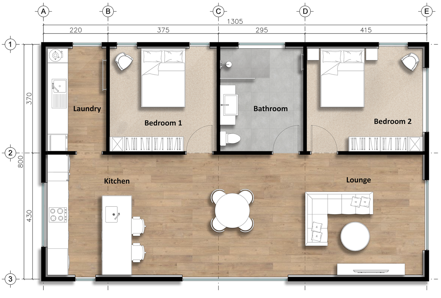 Two Bedroom Home Ekōwhai